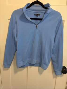 Carolyn Taylor Women’s Light Blue Quarter-Zip Sweater